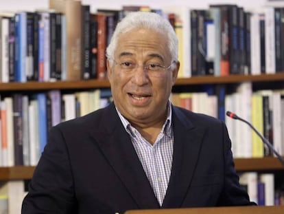 El primer ministro de Portugal, António Costa, durante el 20º aniversario del Premio Nobel a José Saramago en Lanzarote, el 6 de octubre de 2018. 