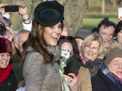 Kate Middleton, duquesa de Cambridge, en Sandringham, el pasado 25 de diciembre. 