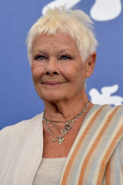 Judi Dench posa en Venecia.