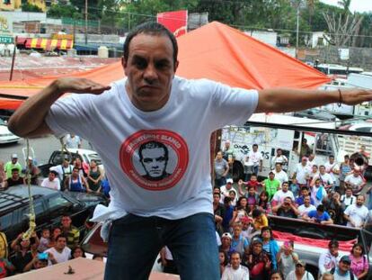 Cuauhtémoc, haciendo campaña en Cuernavaca, Morelos.