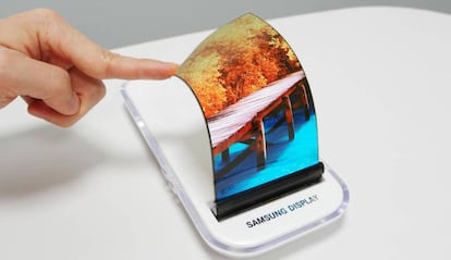 Tecnologías de pantallas flexibles de Samsung.