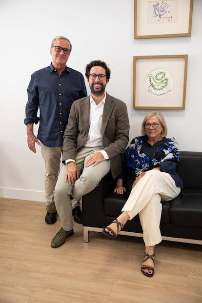 Jesús Pérez Ruiz de Valbuena, presidente del Consejo de Administración  y segunda generación de la familia; Jesús Perez Martín, director general y tercera generación, y María Jesús Pérez Ruiz de Valbuena, consejera delegada.