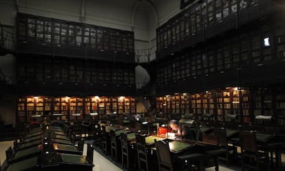 Imagen de la biblioteca del Ateneo de Madrid.