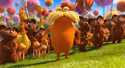 El Lorax, personaje al que pone voz Danny DeVito