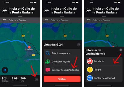 Cómo reportar incidencias en Apple Maps.