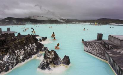 La Laguna Azul, en Grindavik (Islandia).