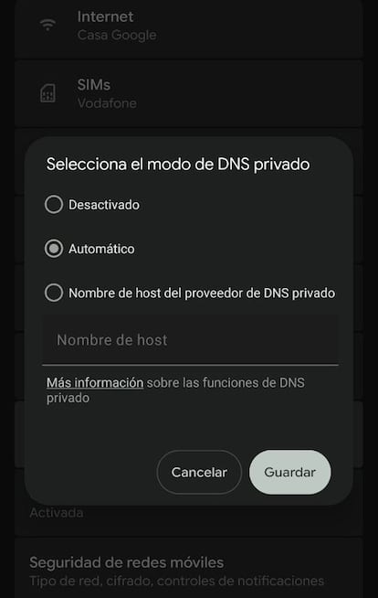 Cambiar la DNS en el sistema operativo Android