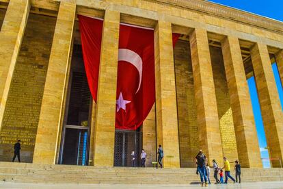 Anitkabir, el mausoleo de Kemal Atatürk, fundador de la actual república de Turquía, en Ankara. 