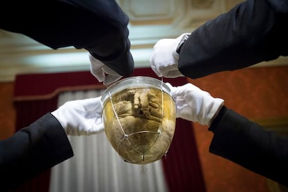 Corazón de Pedro I de Brasil y IV de Portugal