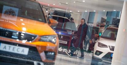 Una oficina comercial de Seat en Vigo.