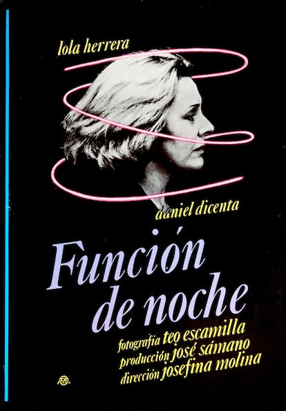 Cartel de la película 'Función de noche', de Josefina Molina.