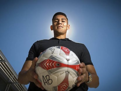 Duarte, en la Ciudad Deportiva del Espanyol.