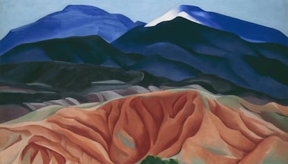'Black Mesa Landscape, New Mexico / Out Back of Marie's II', 1930.