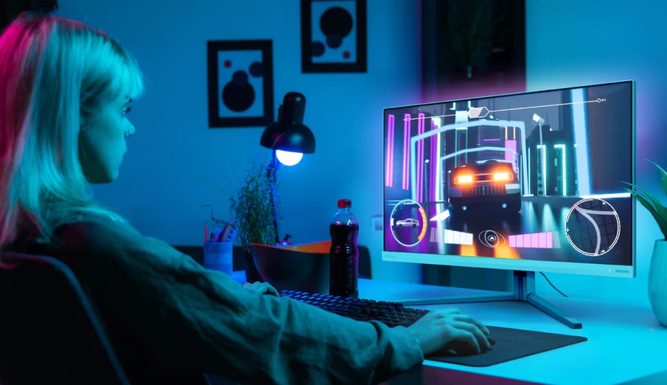 Philips lanza un monitor QD-OLED 4K de 32 pulgadas con 165 Hz y Ambiglow inteligente