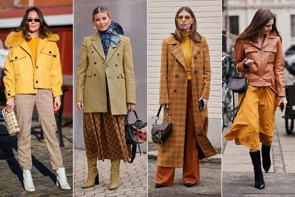 Inventan la combinación cromática de la temporada

El amarillo y el marrón son la mezcla más popular entre las asistentes a la semana de la moda de Copenhague. Influencers como Therese Hellstroem (a la izquierda) demuestran que estos dos colores juntos son perfectos para el invierno: el amarillo aporta un toque de alegría al estilismo sin resultar demasiado llamativo gracias a la elegancia serena del marrón.