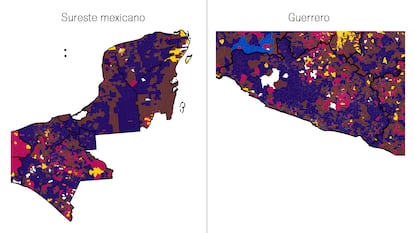 Patrones de voto de la elección judicial en el Sureste mexicano y en el Estado de Guerrero.