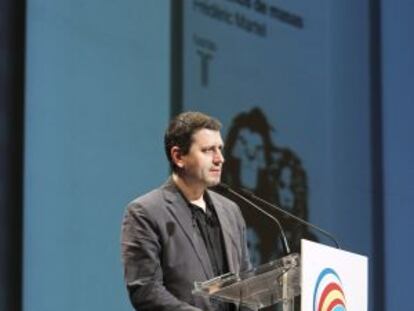 El sociólogo francés Frederic Martel, durante su intervención en el V Congreso Iberoamericano de Cultura.