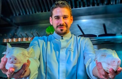 El cocinero Javi Est&eacute;vez. 