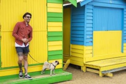 Las cabinas de la playa de Brighton, en Melbourne.