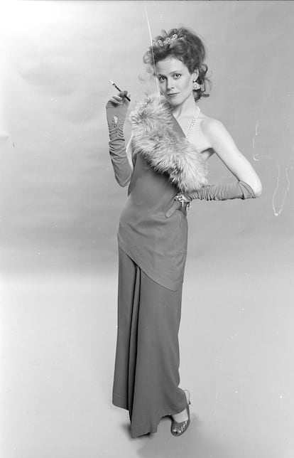 Retrato de Sigourney Weaver, en 1981 en Nueva York. 