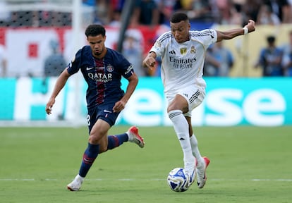 Kylian Mbappé y Warren Zaire-Emery Real Madrid-PSG del Mundial de Clubes