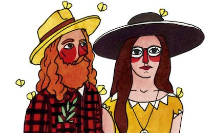 Pareja 'indie folk', de estética más dejada y bohemia.