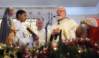 El cardenal O´Malley, durante una misa el pasado 7 de enero en Boston.