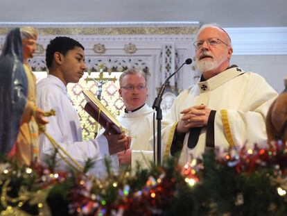 El cardenal O´Malley, durante una misa el pasado 7 de enero en Boston.