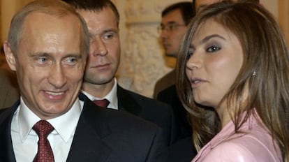 O presidente Vladimir Putin com Alina Kabaeva.