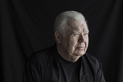 Jaime Lerner retratado en Pamplona durante el congreso 'Menos arquitectura, más ciudad'.