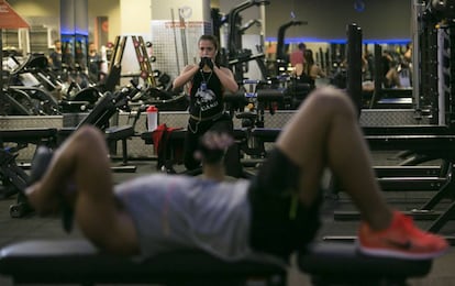 Gimnasio Viva en el barrio de Embajadores.