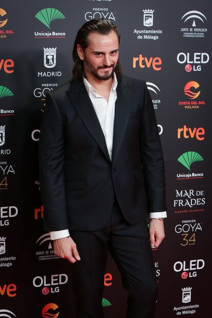 El actor Asier Etxeandia, que opta al Goya al Mejor actor de reparto por 'Dolor y Gloria', de Pedro Almodóvar.