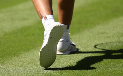 Detalle de las zapatillas de Carlos Alcaraz.
