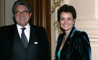 Wojciech Janowski y su esposa Sylvia Ratkowski-Pastor, hija de Hélène Pastor, en Mónaco, en 2003. 