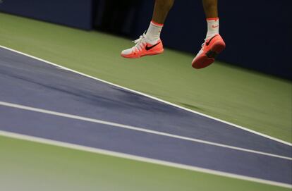 Federer durante el partido