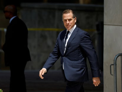 Hunter Biden, son of the U.S. president, at the federal courthouse in Wilmington (Delaware), last July.