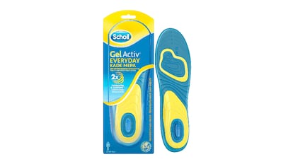 Mejorar la amortiguación y reducir el dolor es el objetivo de estas plantillas para pies. SCHOLL/AMAZON.