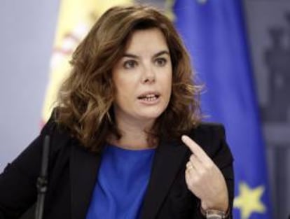 La vicepresidenta del Gobierno, Soraya Sáenz de Santamaría. EFE/Archivo