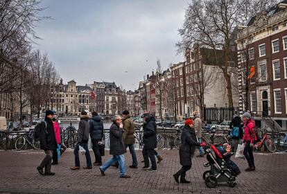 Imagen del histórico canal de Herengracht.