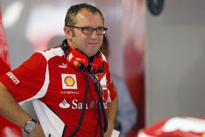 Stefano Domenicali, jefe de Ferrari.