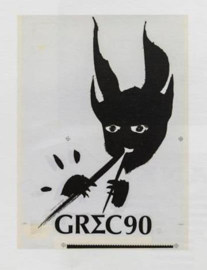 Logotip d'América Sánchez per al Festival Grec del 1990.