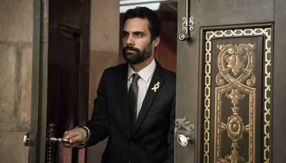 Roger Torrent aquest dilluns a Barcelona.