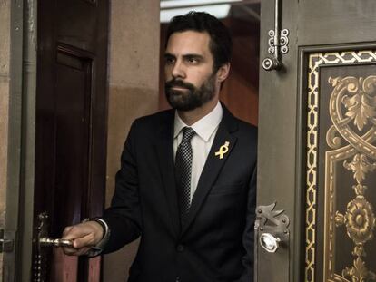 Roger Torrent aquest dilluns a Barcelona.