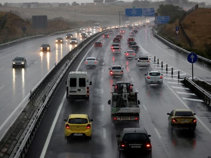 Estado del tráfico en la carretera A-5 a la altura del kilómetro 22, en la salida de Madrid el pasado 18 de septiembre.
