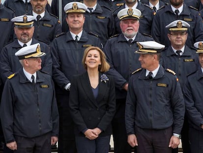 Maria Dolores de Cospedal, ministra de Defensa, en un acto en Cartagena. 