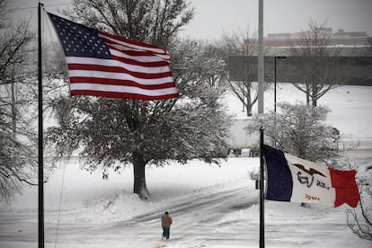 Snow at Des Moines, Iowa