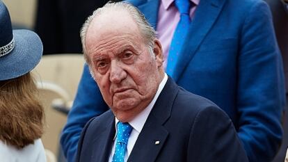 Juan Carlos I, en las gradas de Roland Garros en junio de 2019.