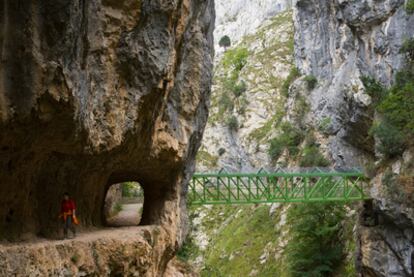 La garganta del Cares es un recorrido de 26 kilómetros, ida y vuelta, entre Poncebos (Asturias) y Caín (León).