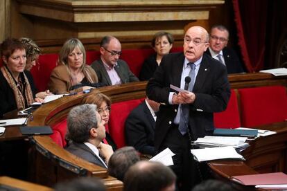 Boi Ruiz, consejero de Salud, en la sesión ordinaria en el Parlament.