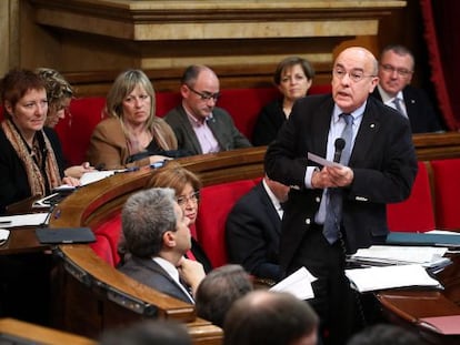 Boi Ruiz, consejero de Salud, en la sesión ordinaria en el Parlament.